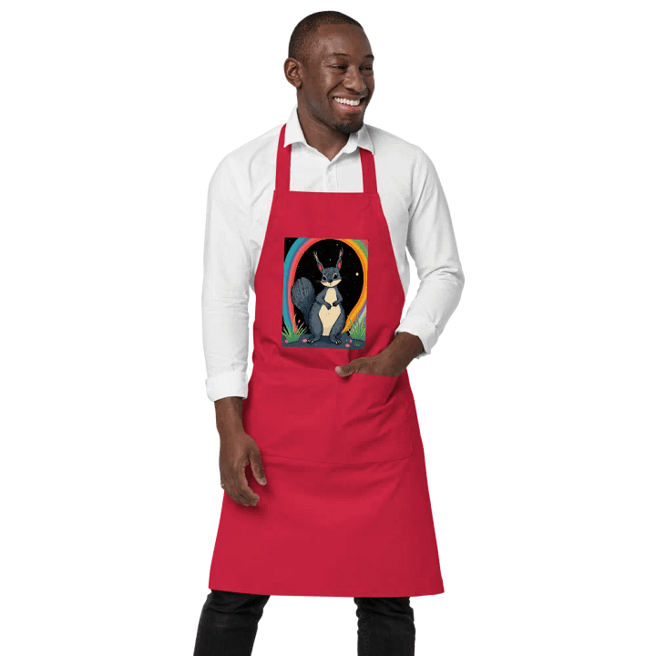 Starry Night Squirrel Cotton Apron product image (1)