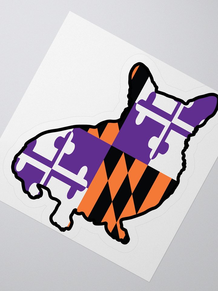 Maryland Flag Corgi (Sports) Sticker product image (4)