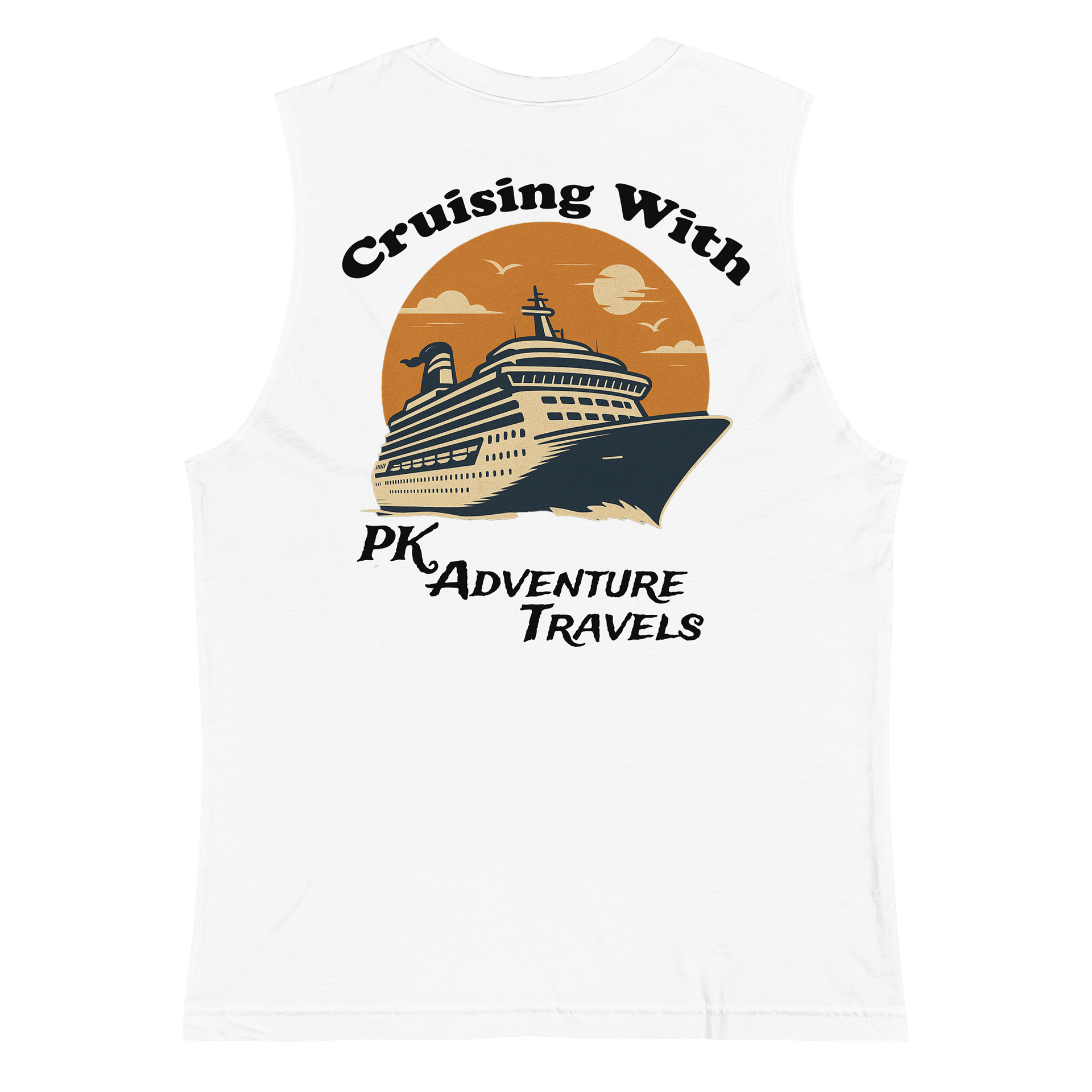 Cruisin w/PKAT Men's White Muscle Tank product image (4)