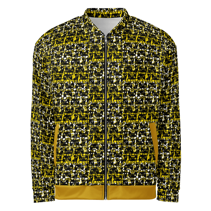 Story Lover Unisex Bomber Jacket (Gold and Black) product image (2)