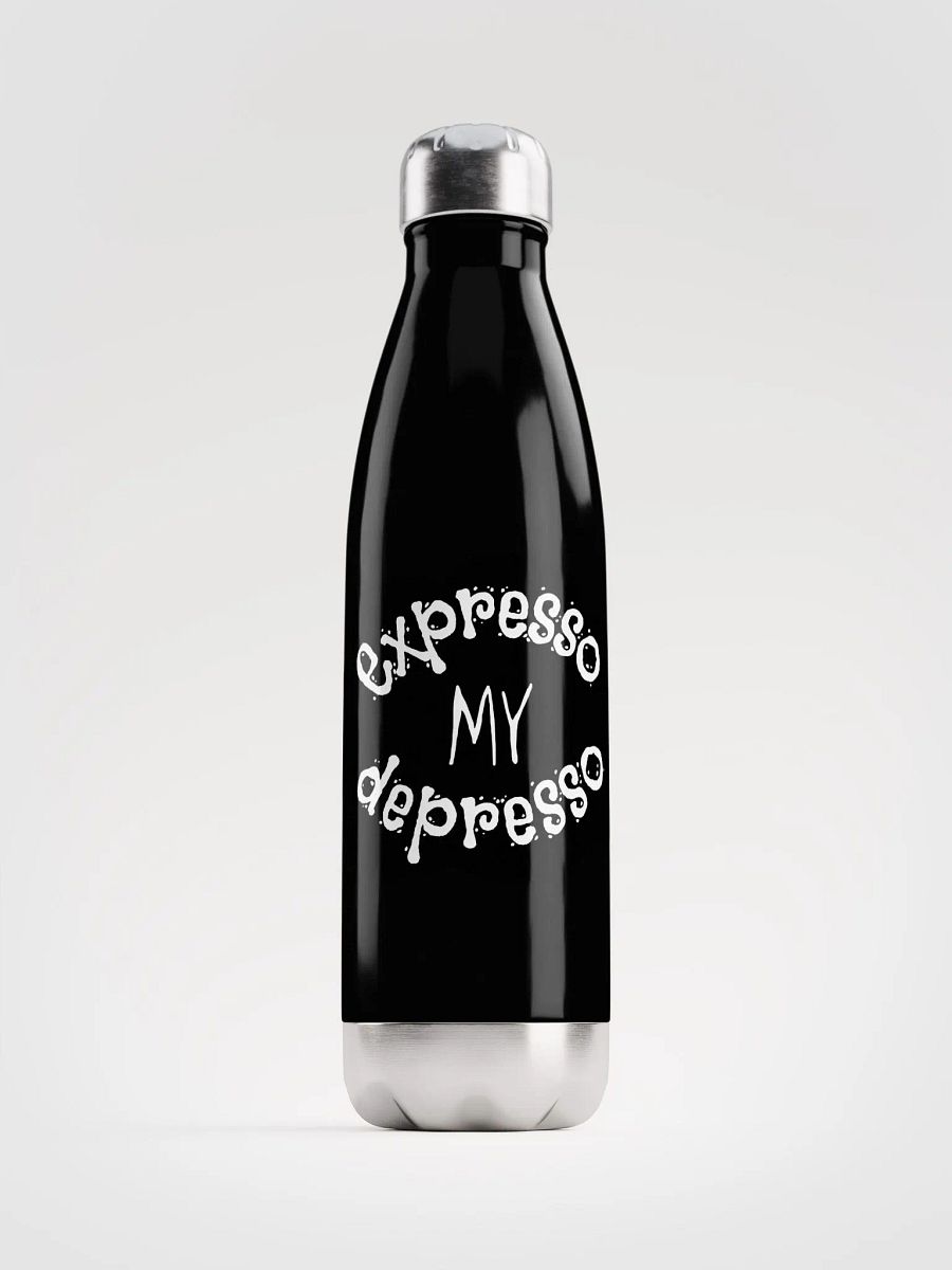 Expresso my Depresso Bottle, Black Cloud, White Mug product image (1)