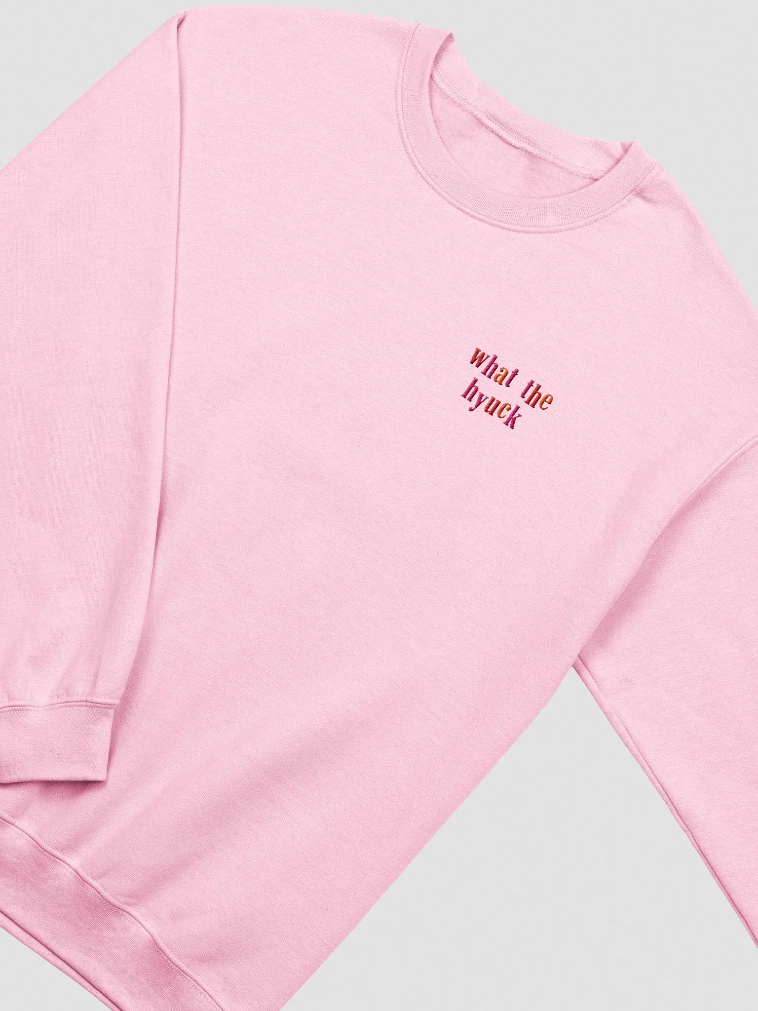 what the hyuck embroidered crewneck (multicolored) product image (3)
