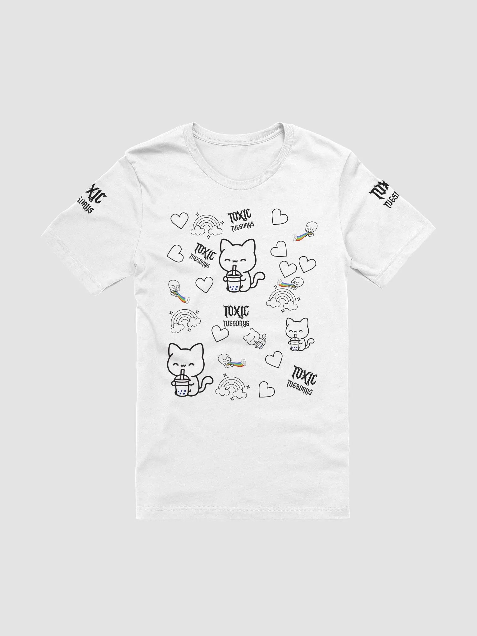 Toxic Tuesdays Cartoon Cat T-Shirt product image (1)