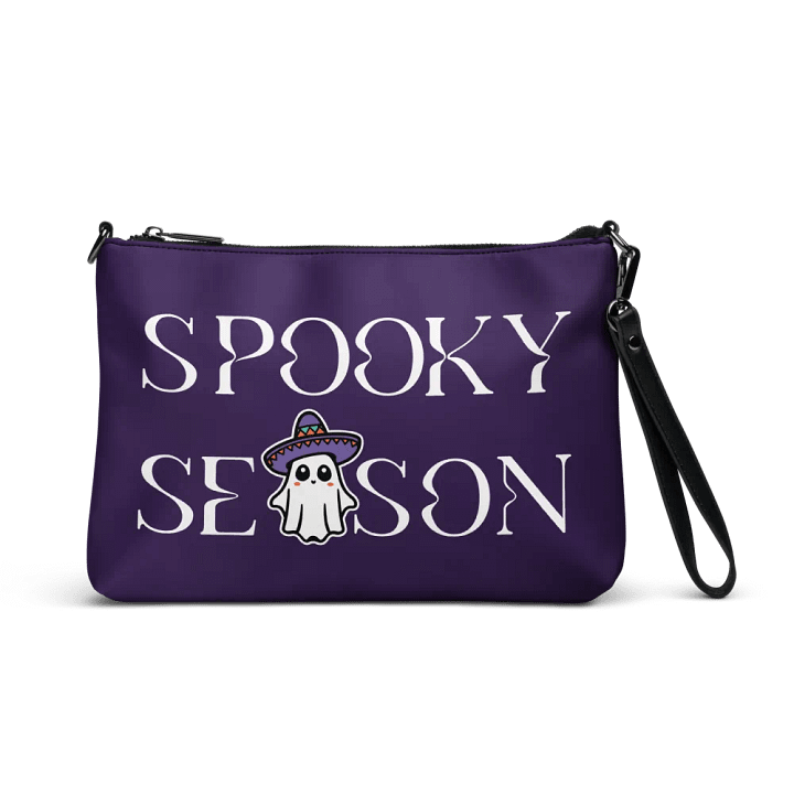 Spooky Season Sombrero Ghost Light Flip-Sided Faux Leather Crossbody Bag product image (1)
