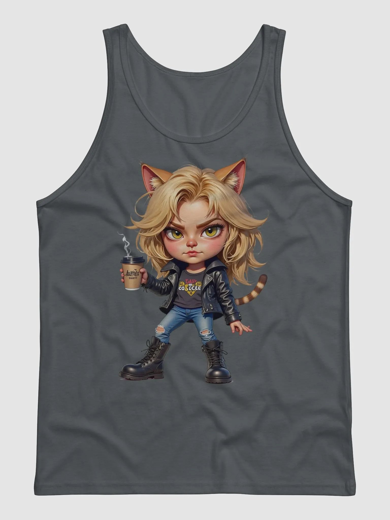 Fierce Feline Coffee Lover Tank product image (2)