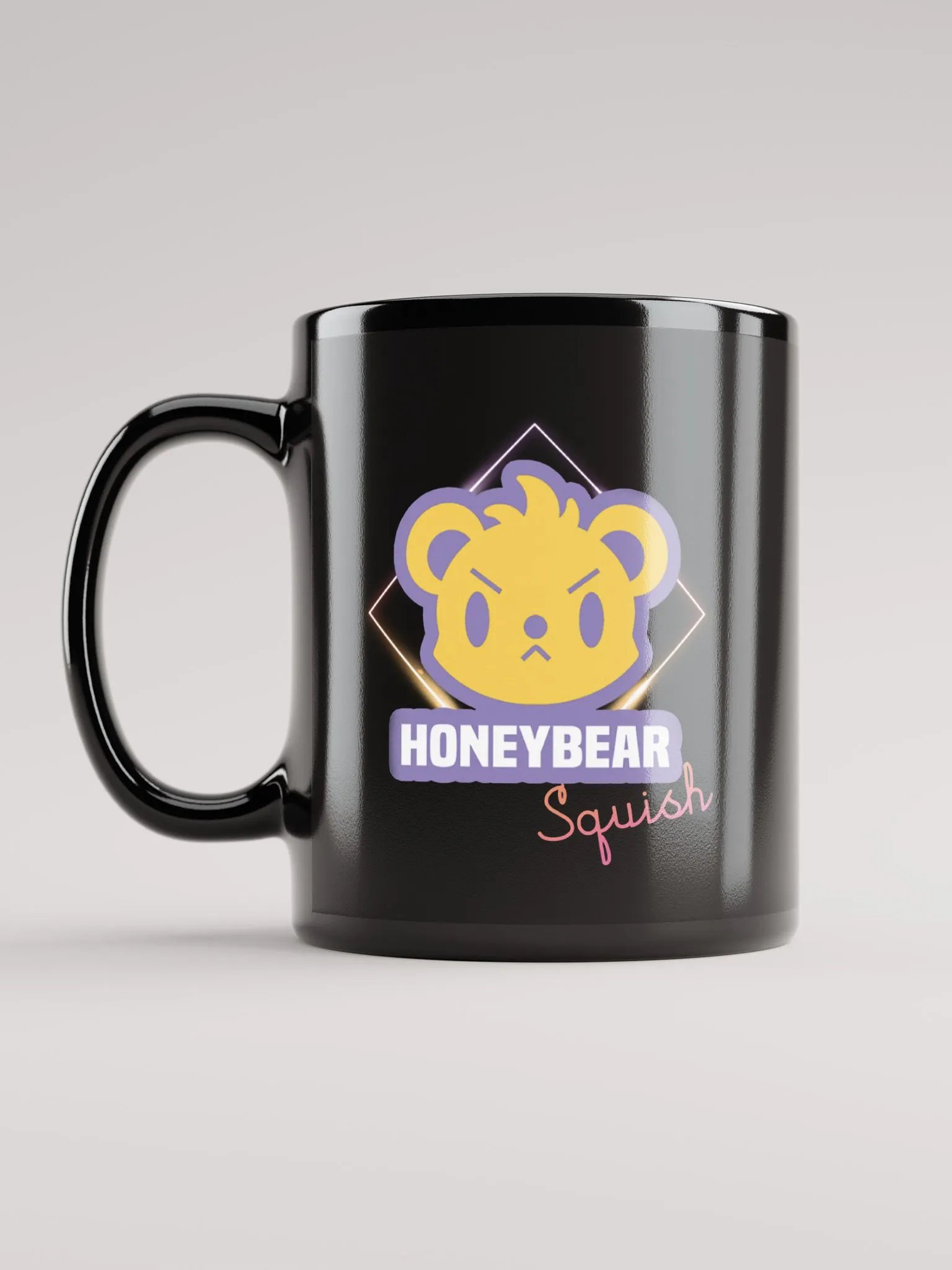 HONEYBEARSQUISH Black Glossy Mug product image (12)