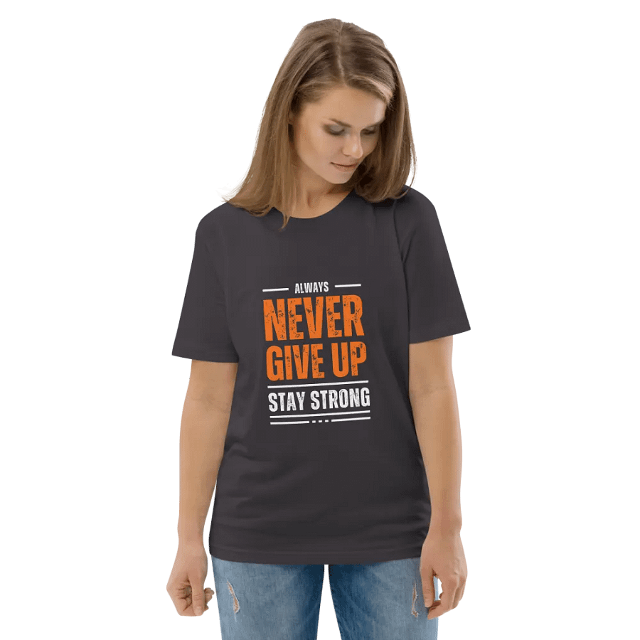 NEVER GIVE UP Glitch Tee product image (140)
