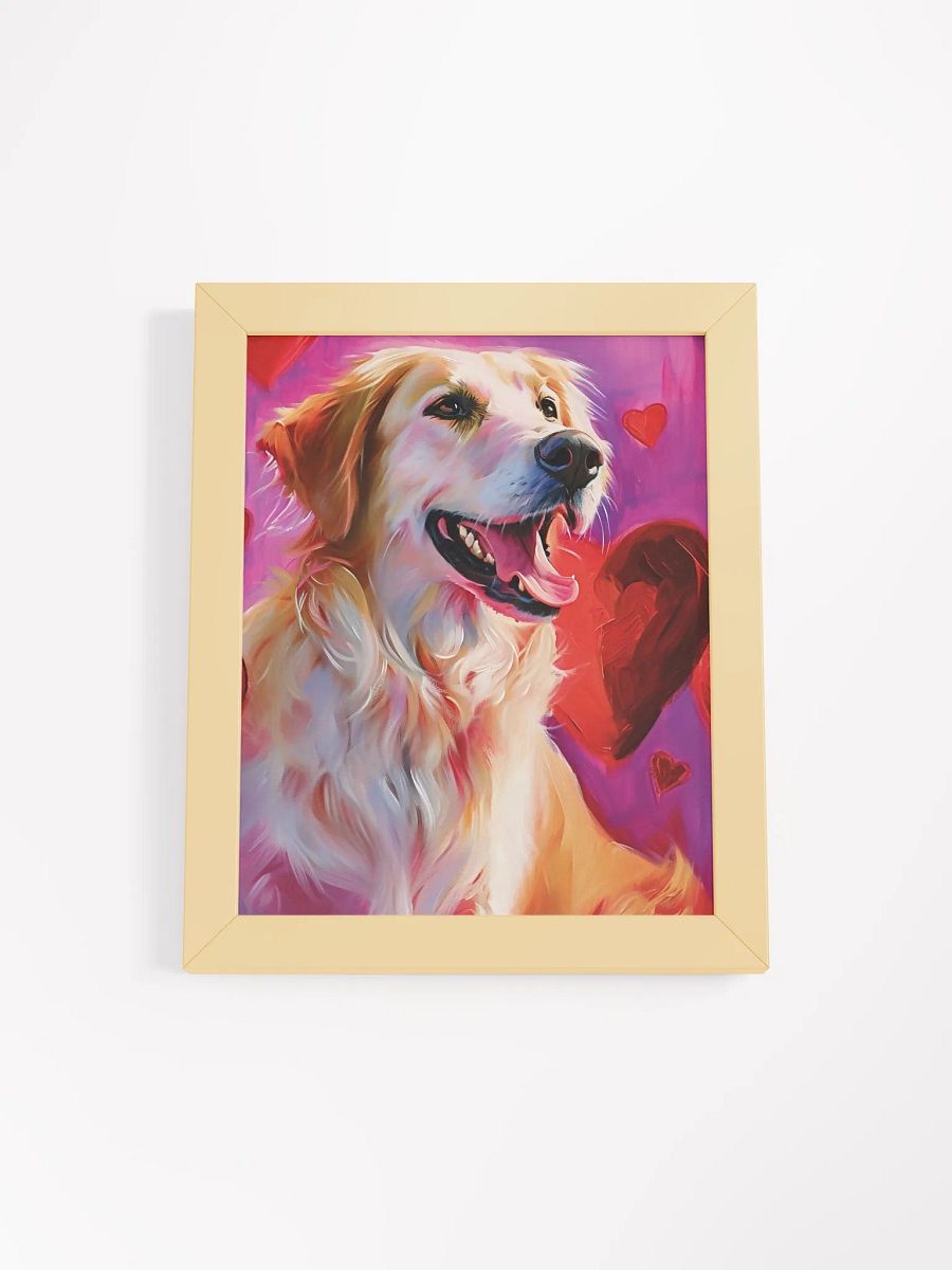 Radiant Retriever Love - Framed Matte Poster product image (2)