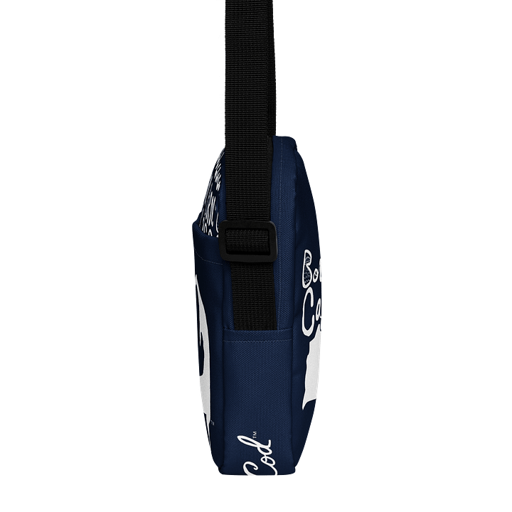 BOURNE to Cape Cod™ | Crossbody Bag | BRN.2C.C.™ | Utility On-the-Go | Coastal Cool Meets Everyday Carry | White Logos on Navy Blue🌊🎒 product image (2)