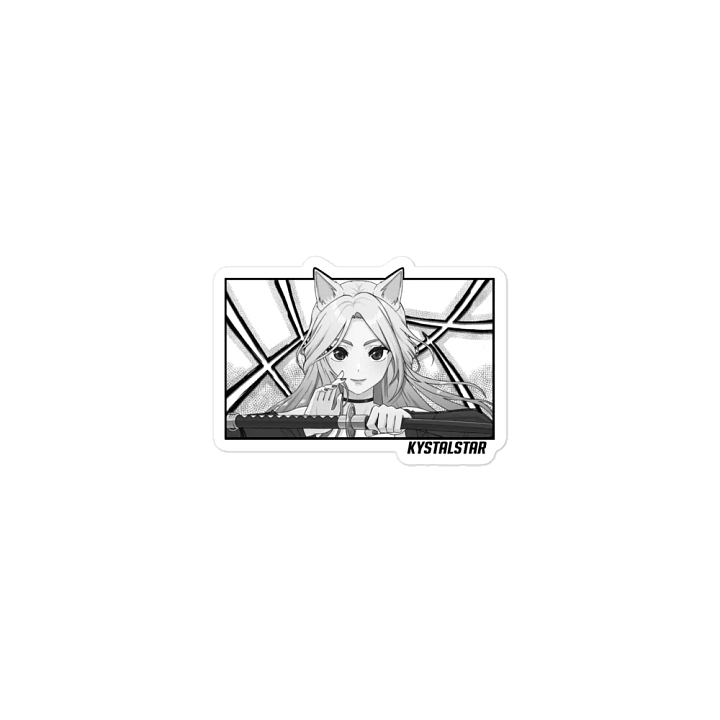 [KystalStar Katana B&W] Die-Cut Magnet product image (1)