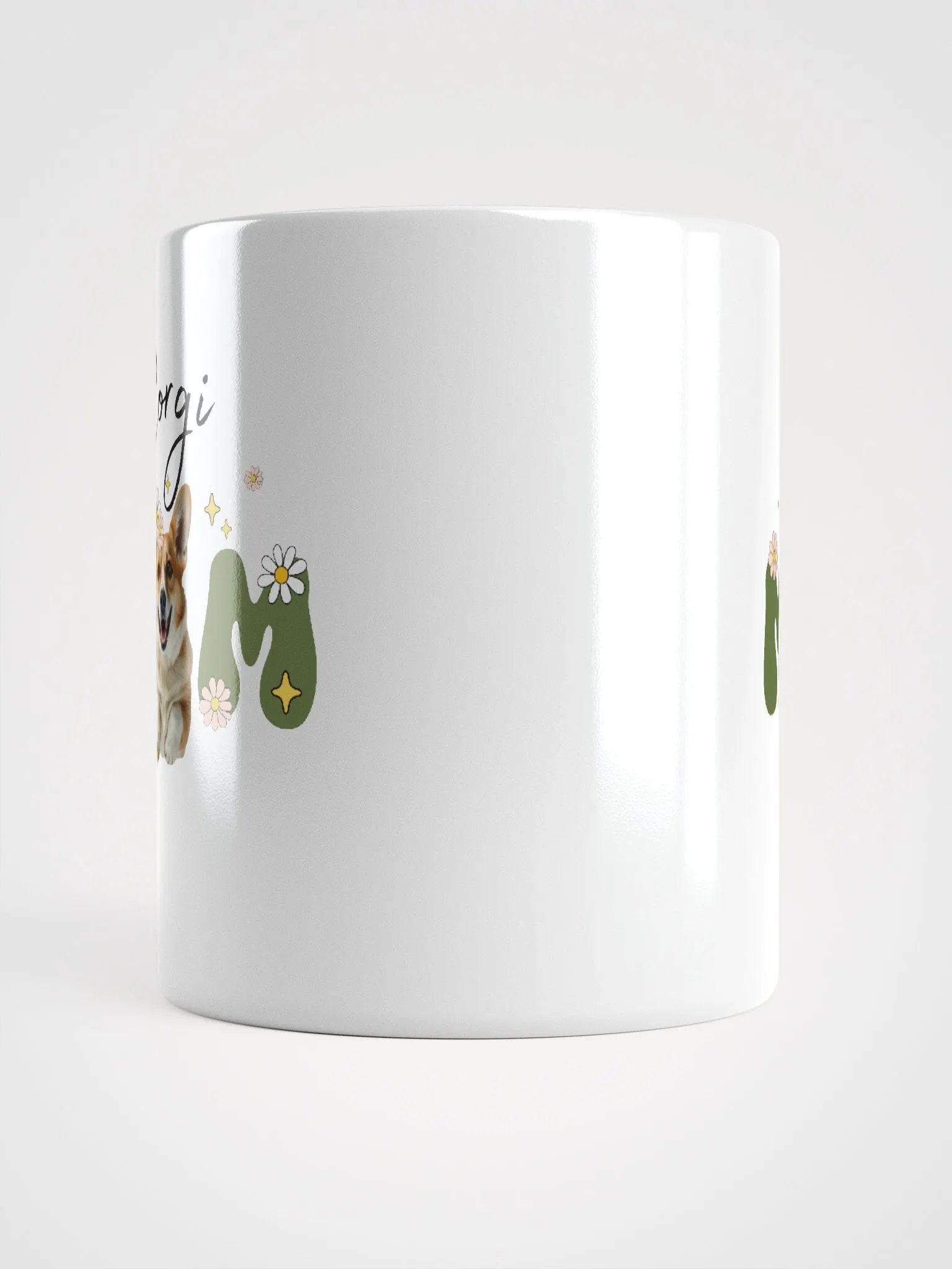 Corgi mom retro white coffee mug product image (10)