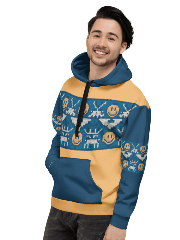 Retro Pixel Invader Hoodie – Classic Gamer Edition product image (2)