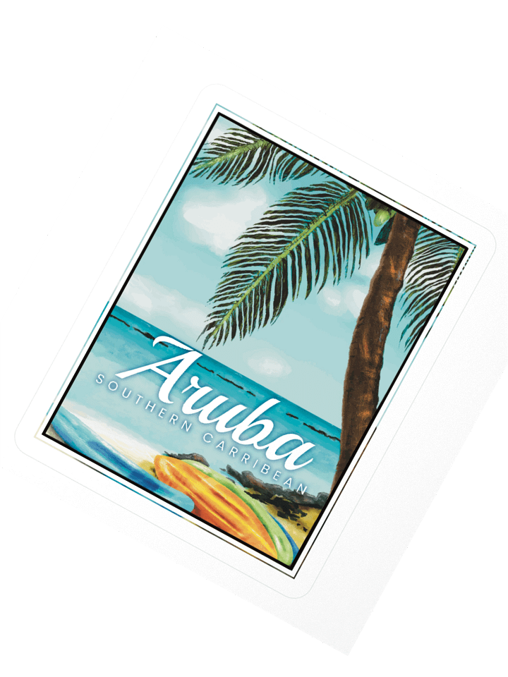 Tropical Kiss Cut Stickers - Aruba product image (5)