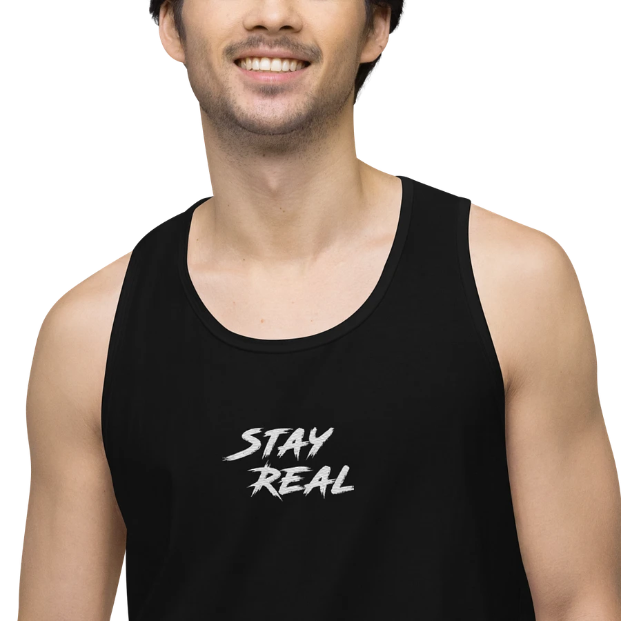 Stay REAL Embroidered Tank product image (4)