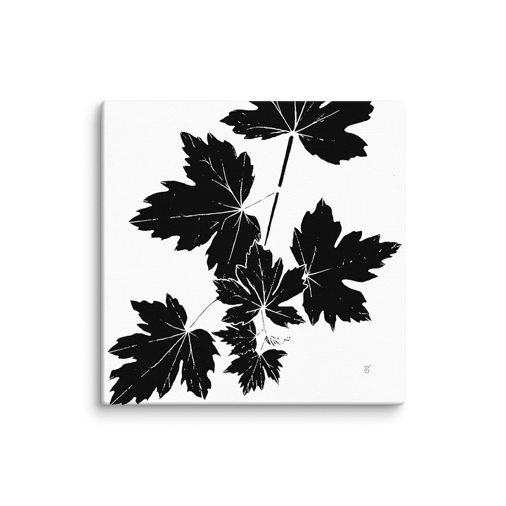 Lobed Leaves Canvas Art - Grape Leaves Light product image (1)