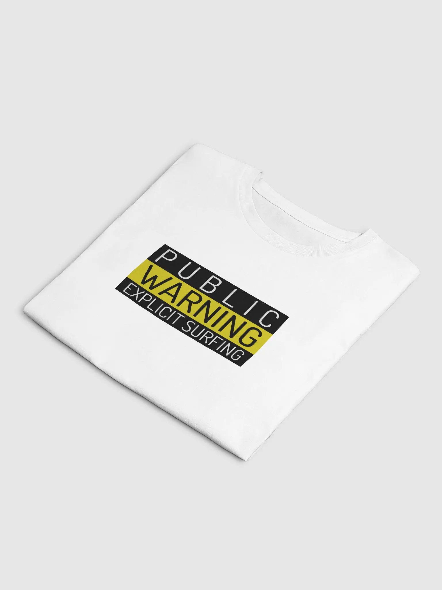 Public Warning Explicit Surfing Cropped T-Shirt product image (5)