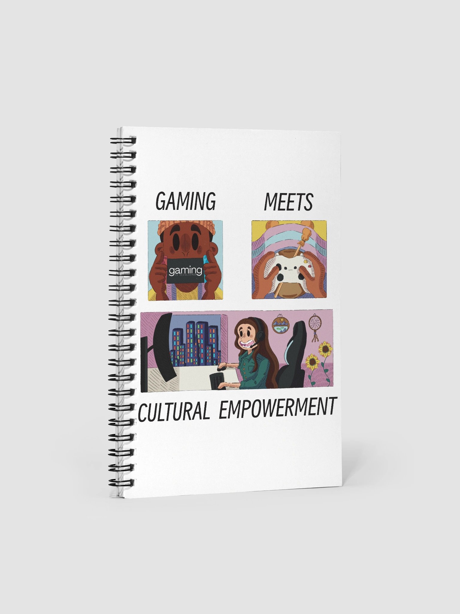 Gaming Meets Cultural Empowerment Artist Series Notebook product image (1)
