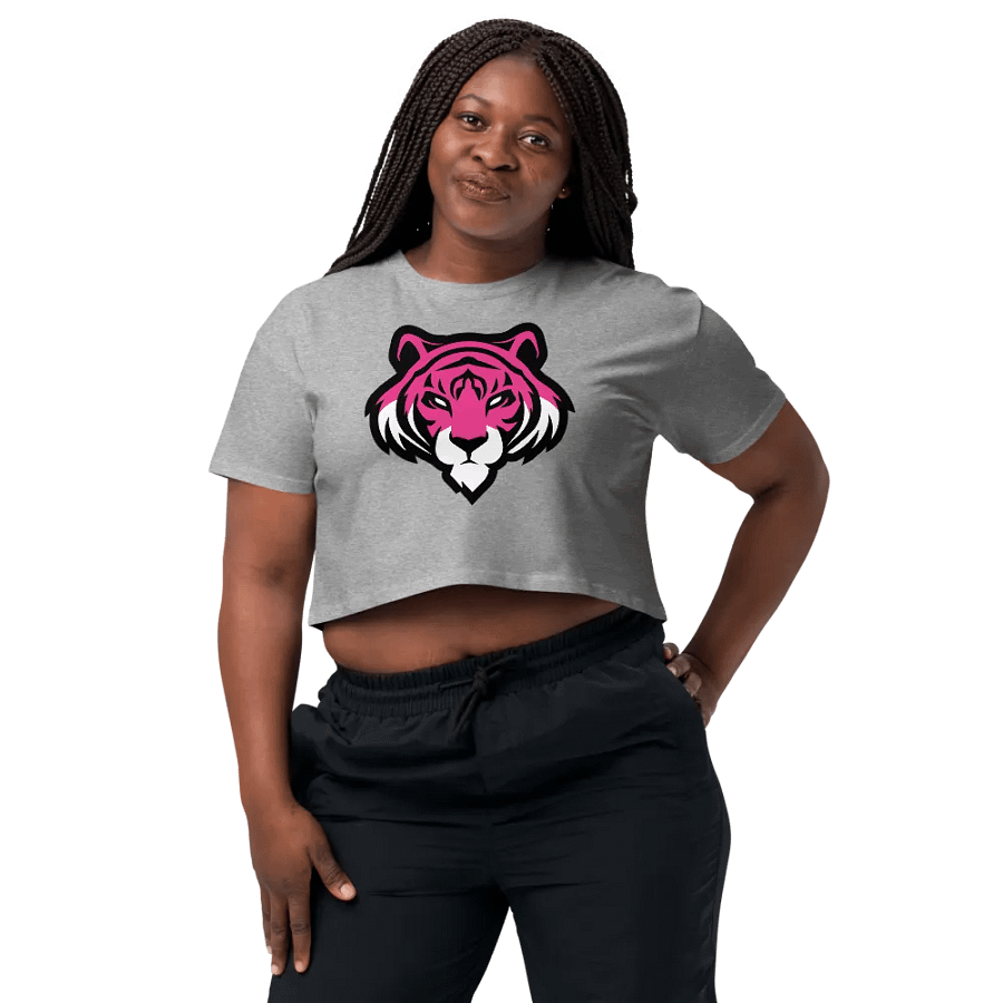 Pink Tiger Logo Crop Top product image (77)
