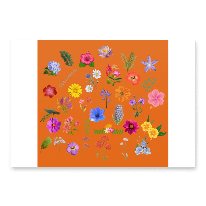 Floral Kaleidoscope Wrapping Paper Set product image (2)