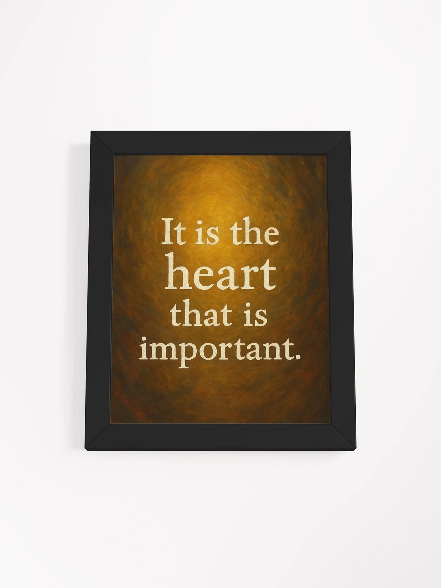 “It Is the Heart That Is Important” – Nichiren Buddhism Framed Poster product image (4)