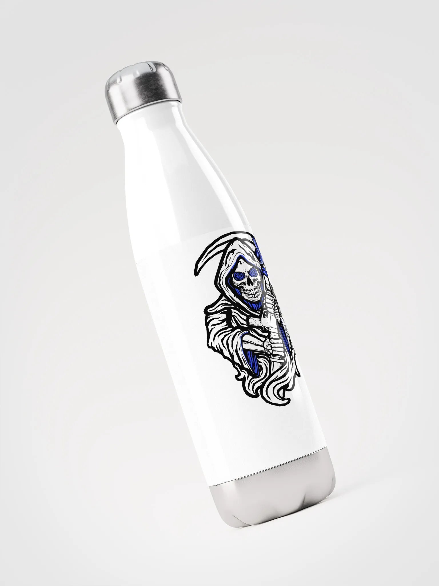 Reaper Stainless Steel Waterbottle (White) product image (3)
