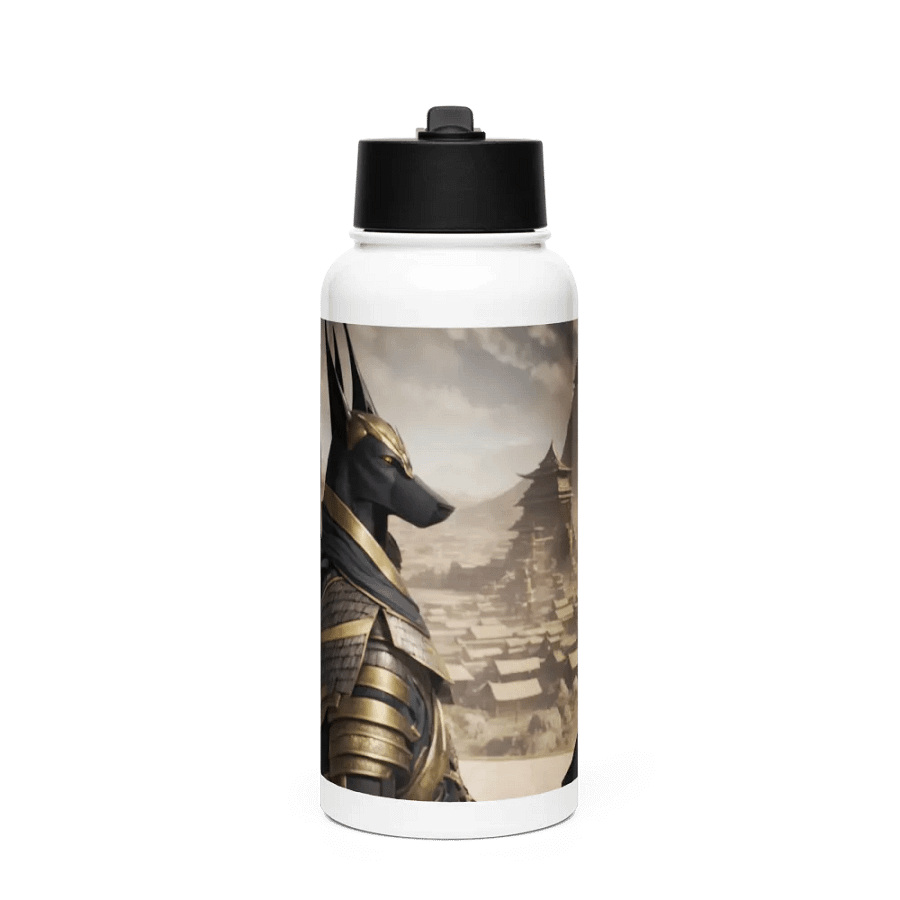 Mythical Jackal Warrior Stainless Steel Water Bottle product image (1)