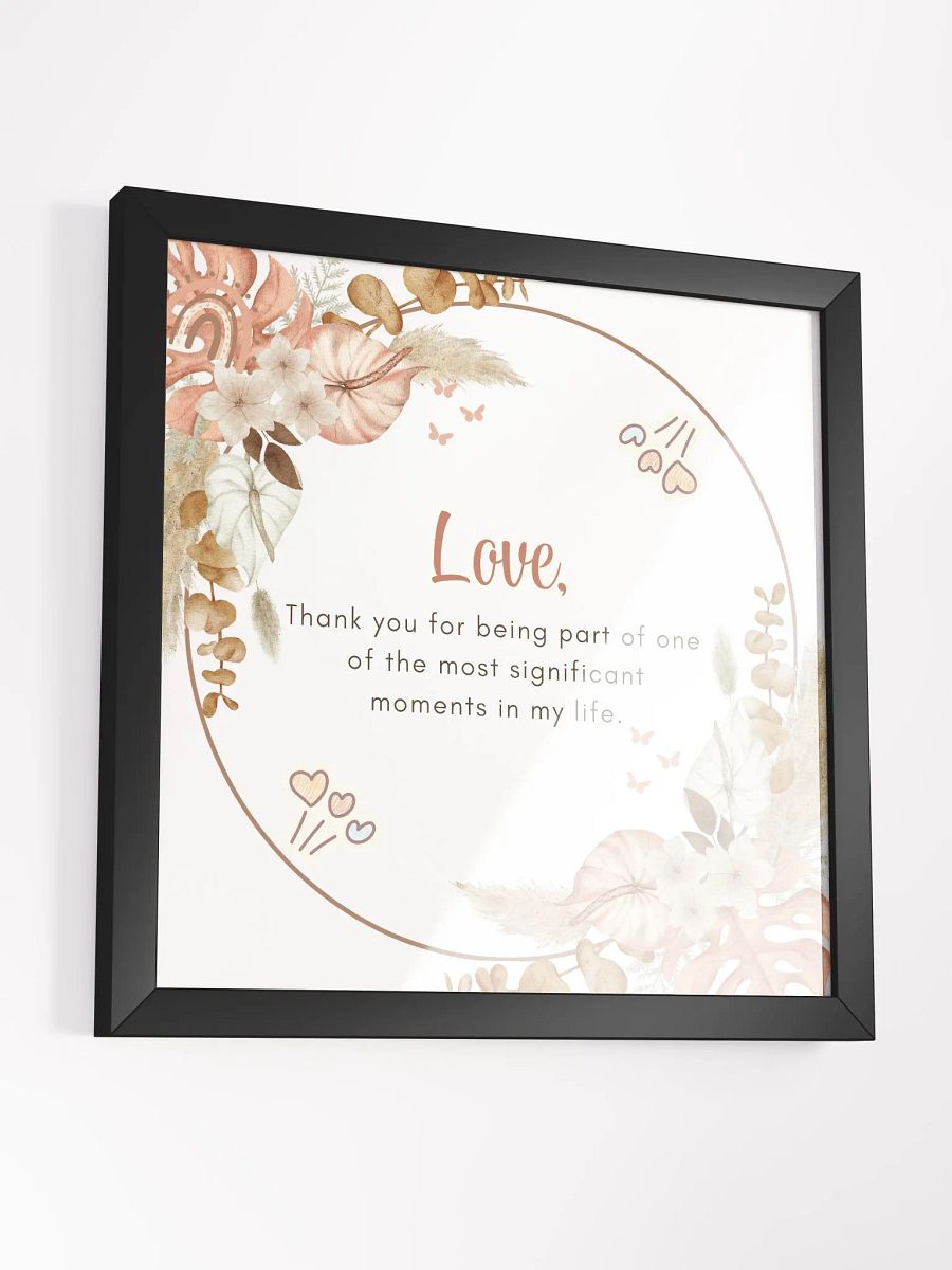 Floral Love and Appreciation Framed Poster product image (9)