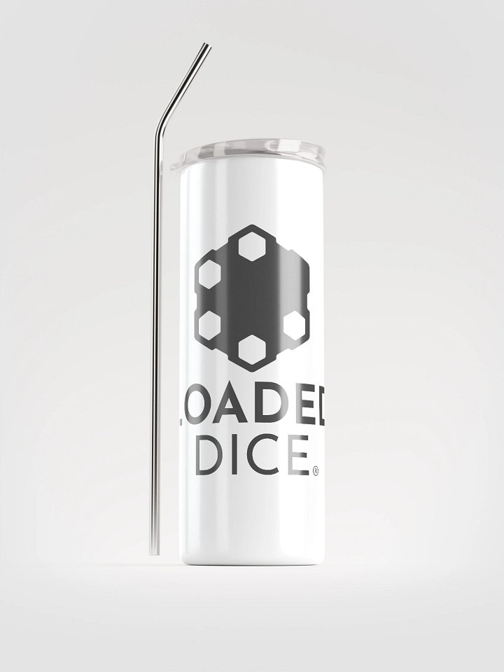 Loaded Dice Stainless Steel Tumbler White product image (1)