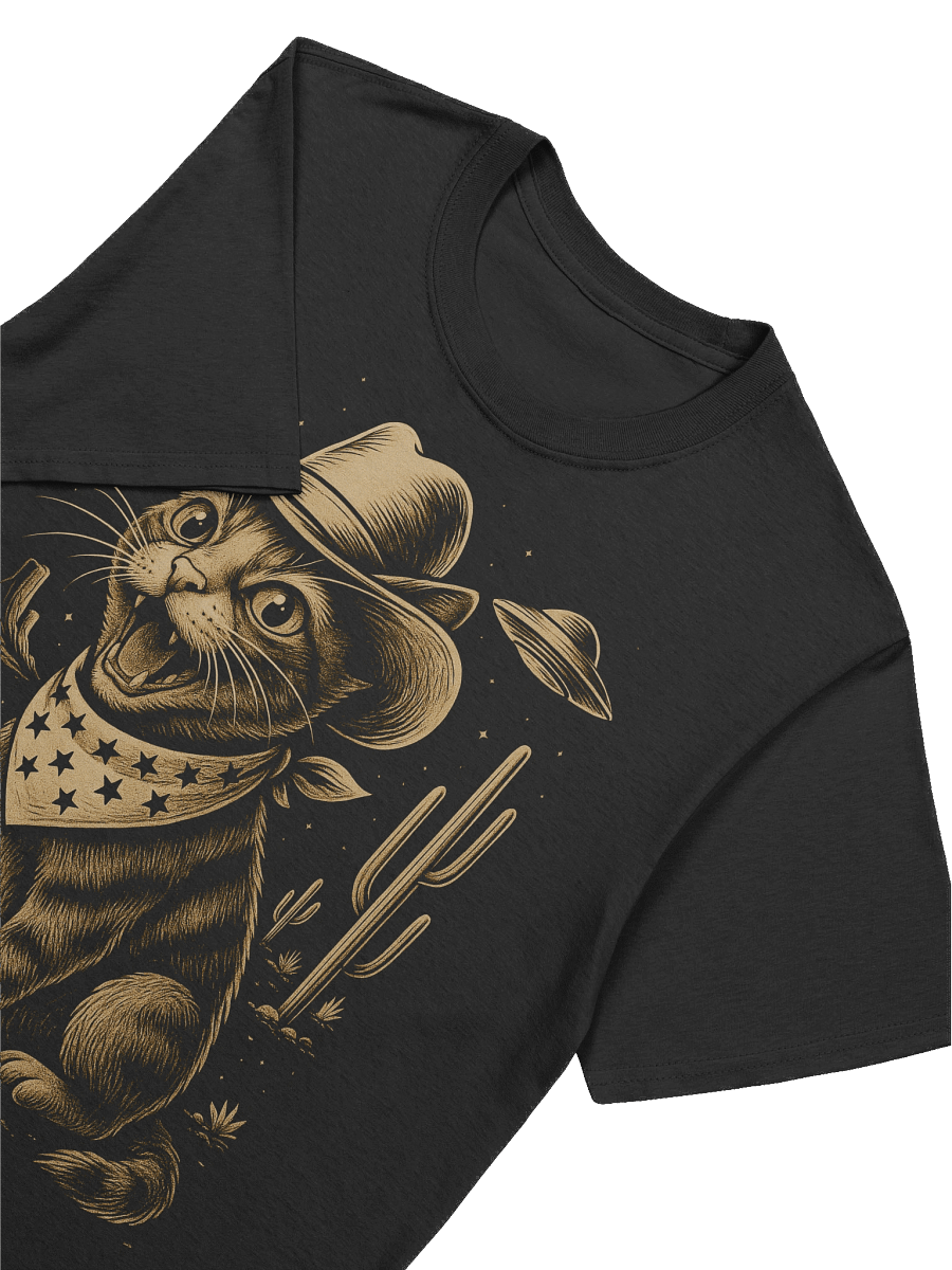 UFO Cowboy Tabby Cat T-Shirt product image (33)