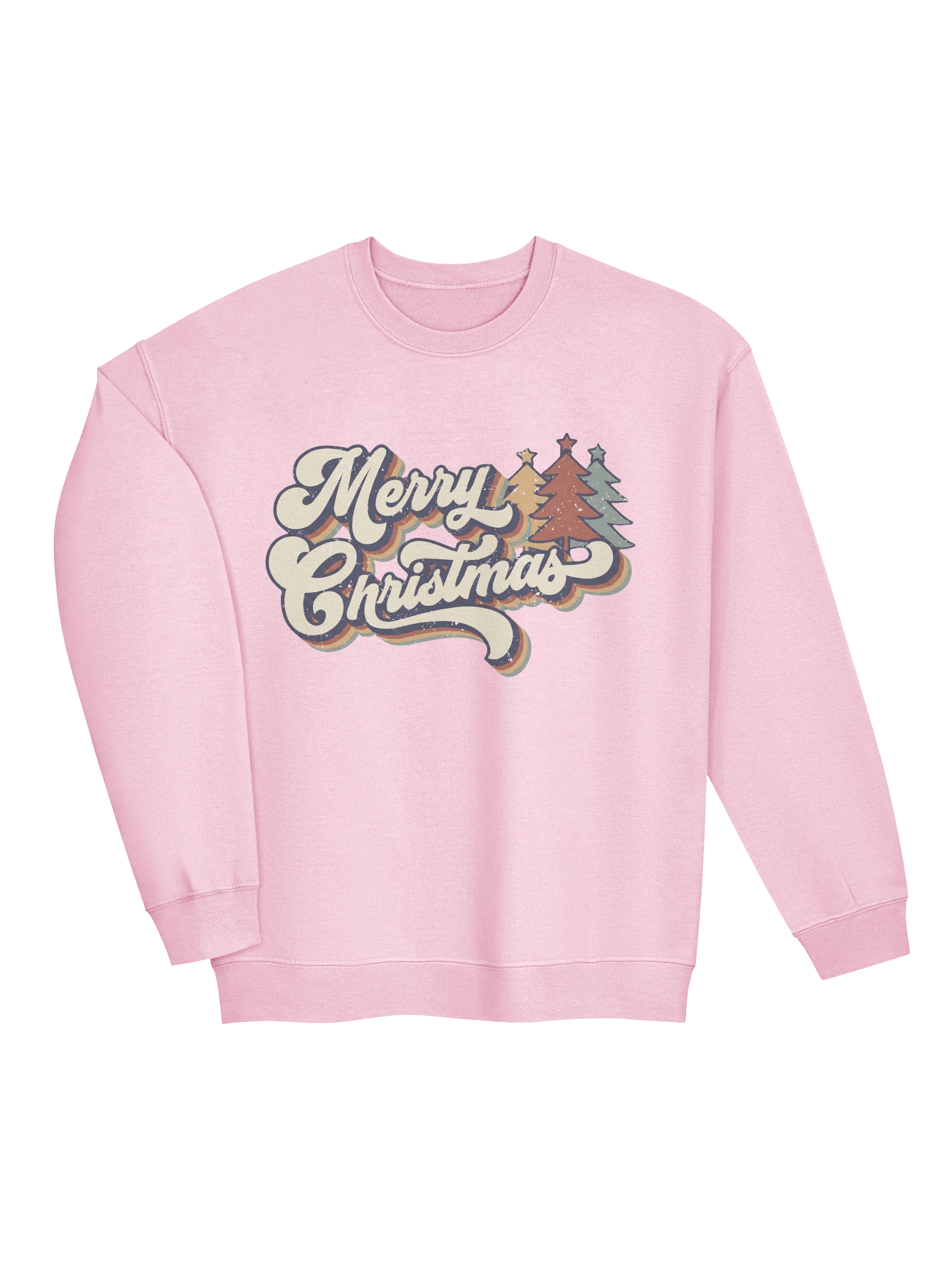Retro Merry Christmas 70s Vintage Holiday Sweatshirt product image (3)