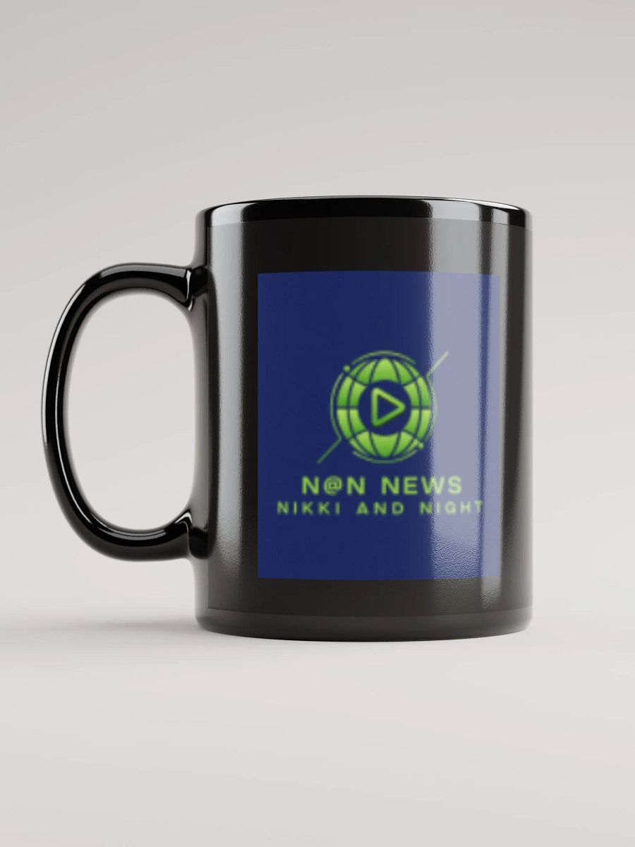 N@N NEWS Logo Black Glossy Mug product image (11)