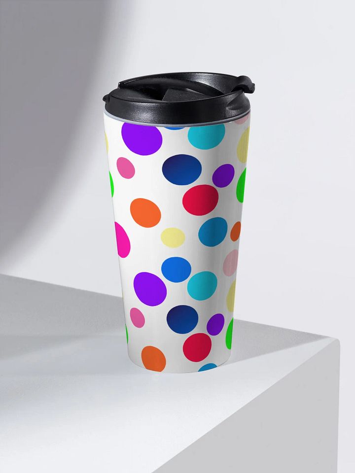 Playful Circle Burst Stainless Steel Travel Mug product image (2)