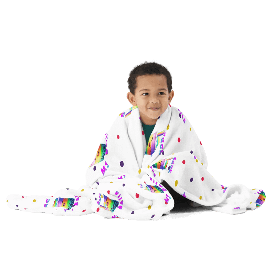 Rainbow Boba Delight Throw Blanket product image (12)
