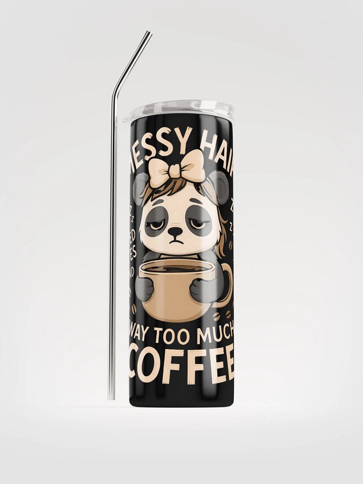 Panda Coffee Lover Stainless Steel Tumbler product image (1)