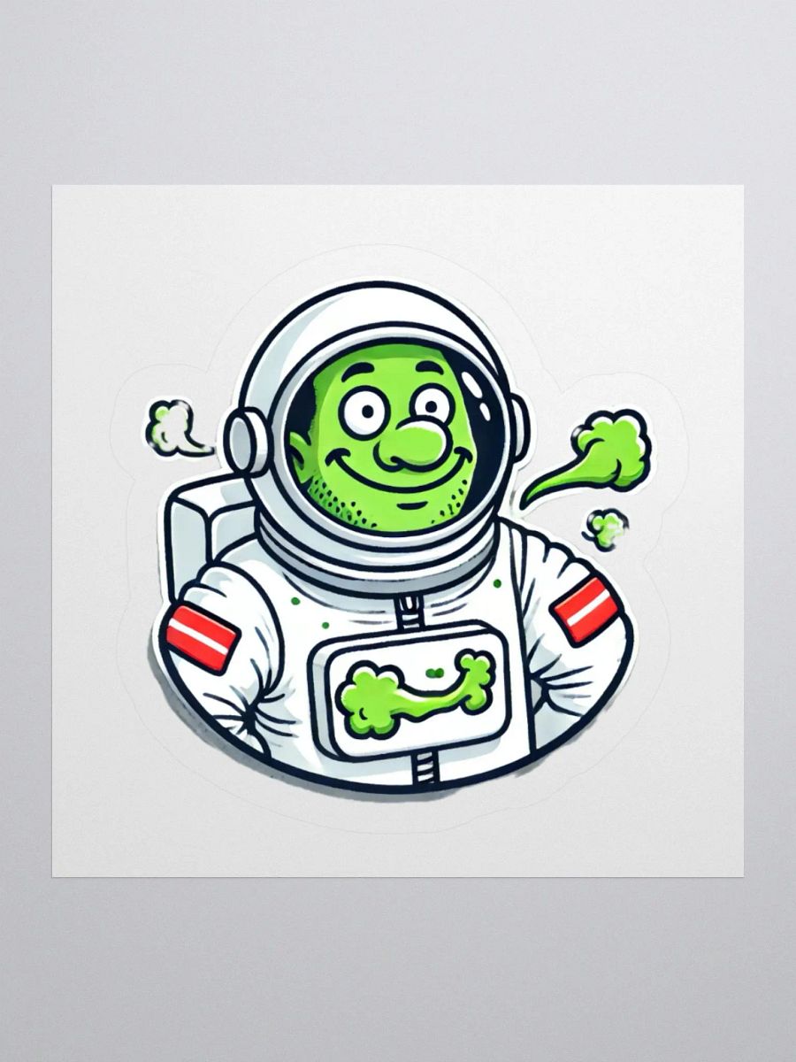 Patch-Style Sickly Astronaut sticker product image (1)