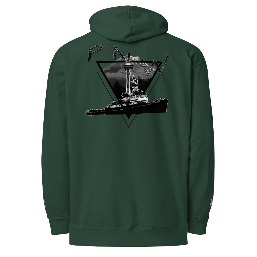 Triangle-Mt Raine- PNW Tug Jack - Twin Anchor Front & sleeves (embroidered) product image (1)