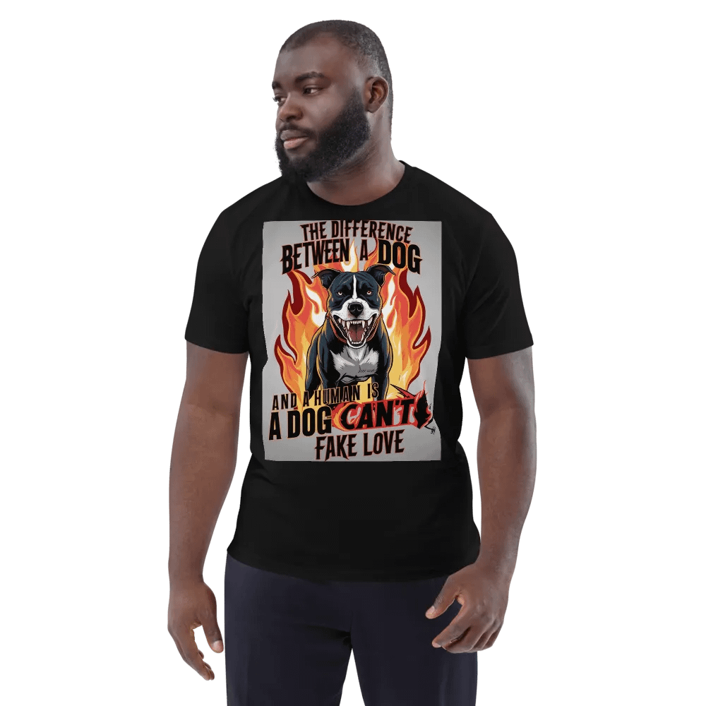 Flaming Love Dog Graphic T-Shirt product image (5)