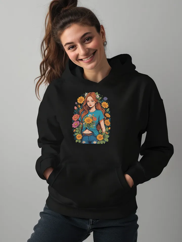 Bloomcore Flower Girl v1 - Gildan Classic Hoodie - Gildan 18500 product image (1)