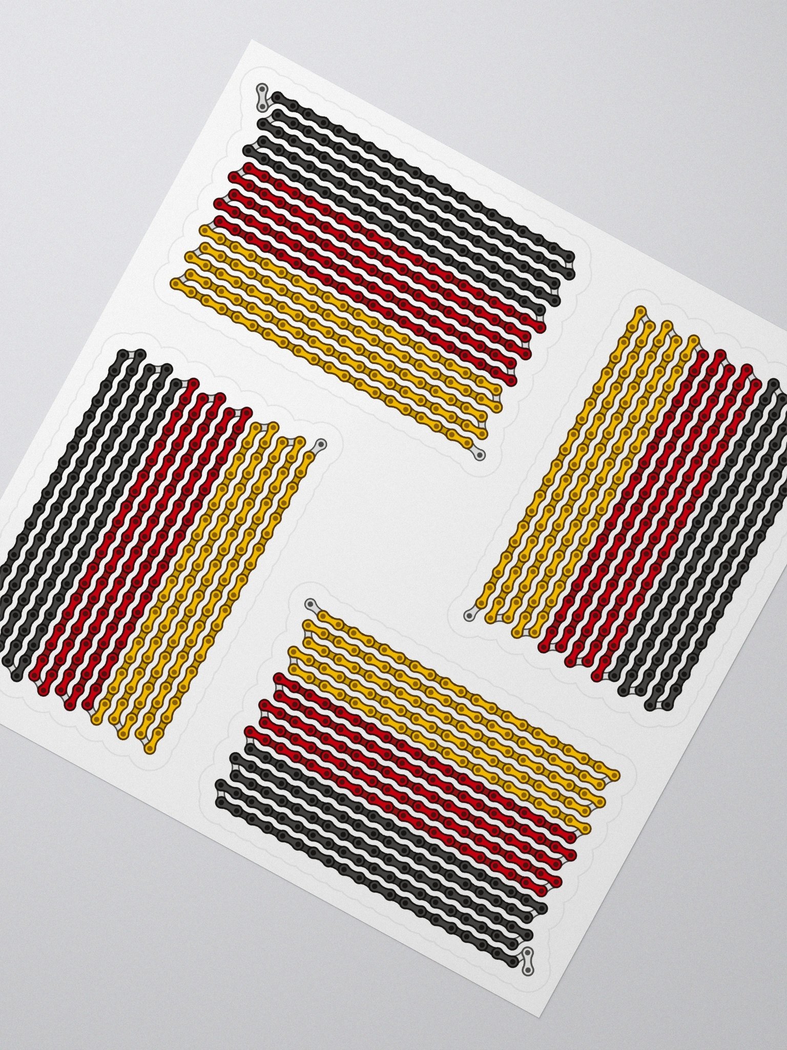 Germany Bike Chain Flag Sticker 4 Pack product image (2)