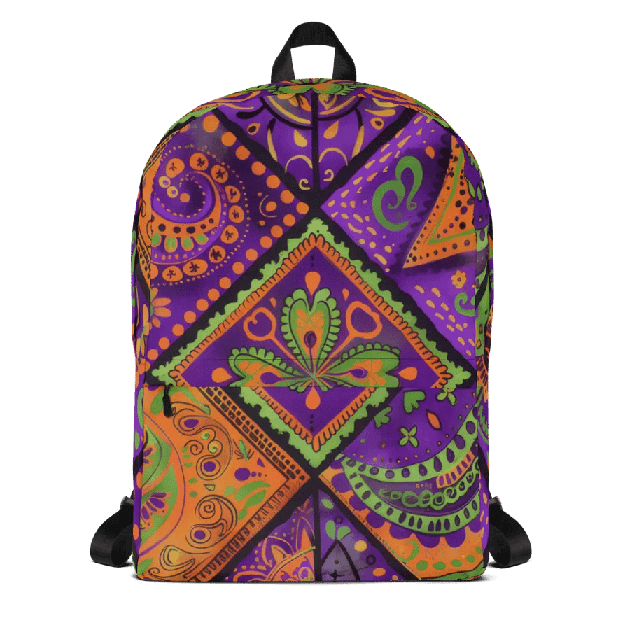 Vivid Mosaic Dreams Backpack product image (3)