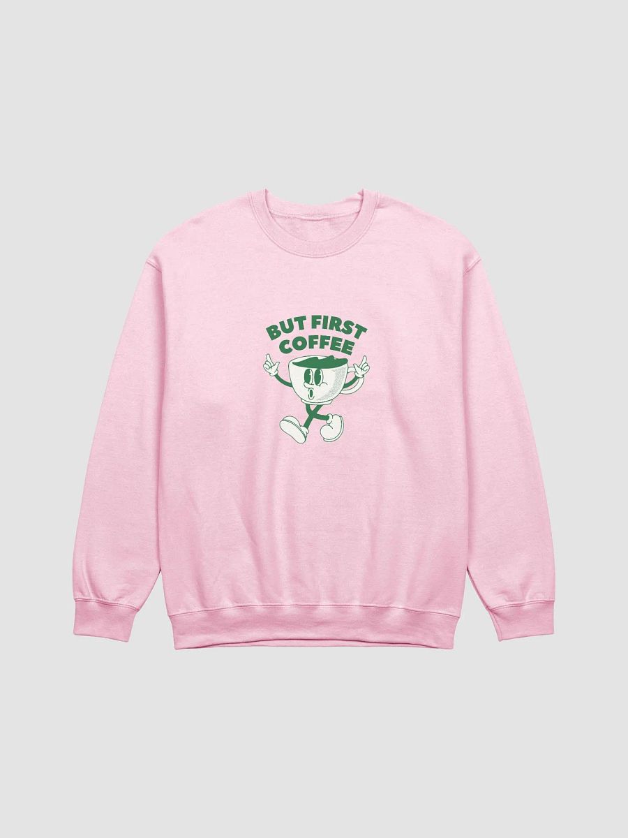 But First Coffee | Vintage Coffee Cup Crewneck Sweatshirt product image (1)