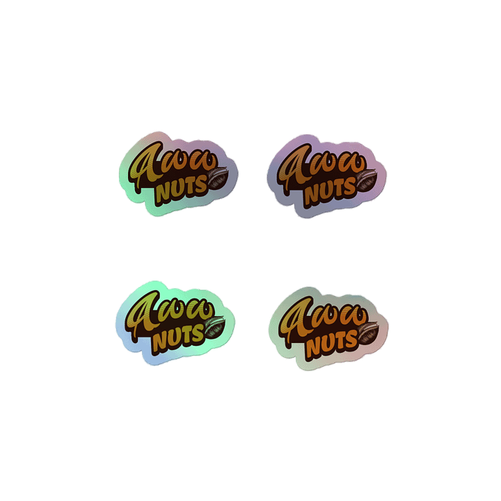 Aww Nuts Kiss-Cut Holographic Sticker Sheet (Set of 4) product image (2)