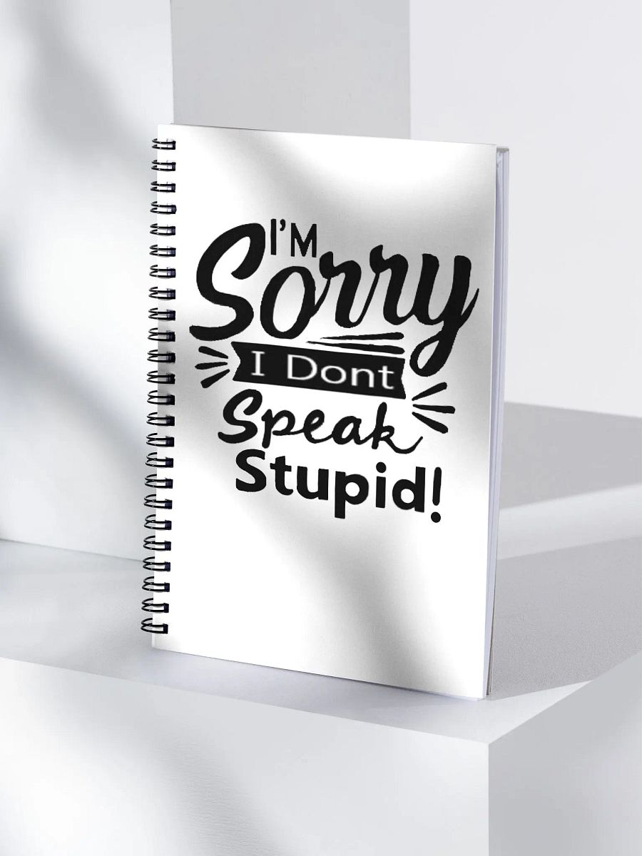 sorry dont speak stupid notebook product image (4)