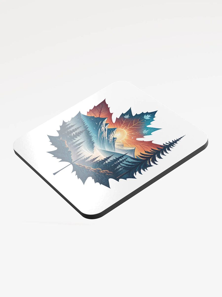Maple Leaf Landscape Glossed Coaster product image (4)