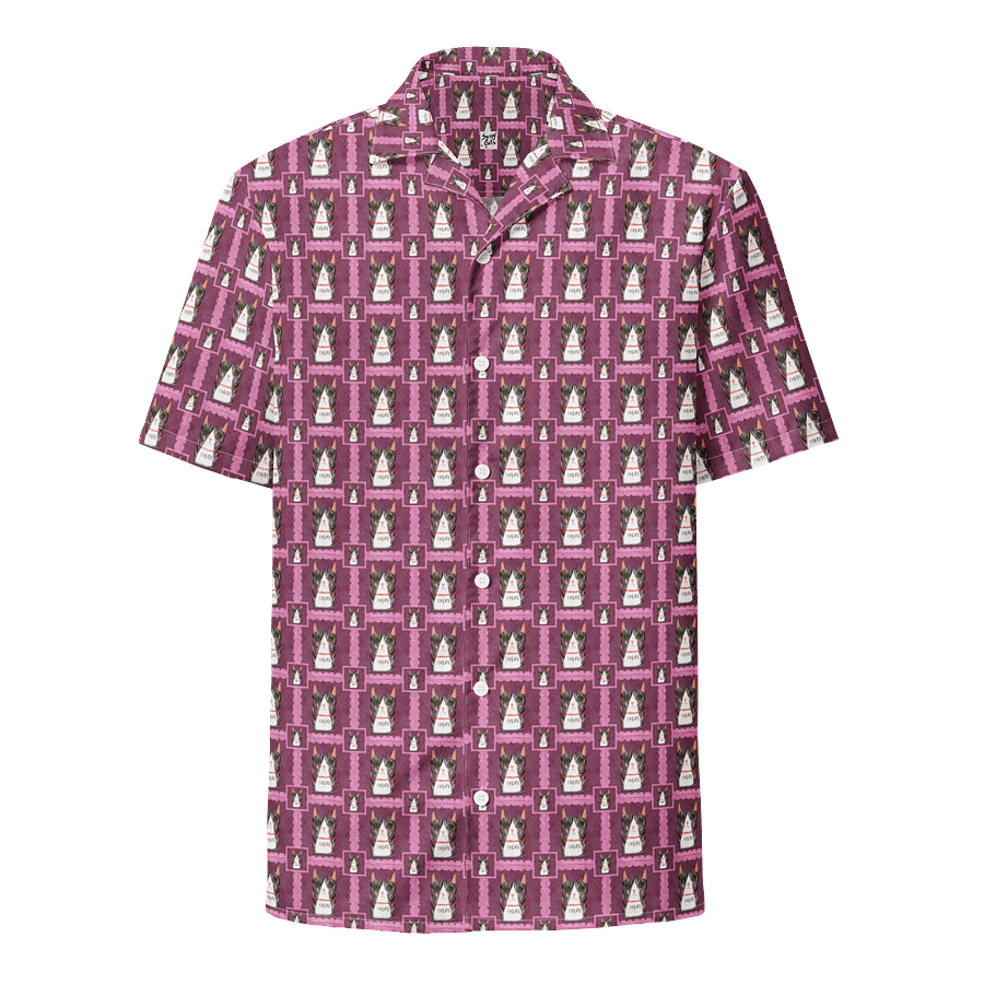 Tabby Cat Hawaiian Shirt - Mulberry product image (1)