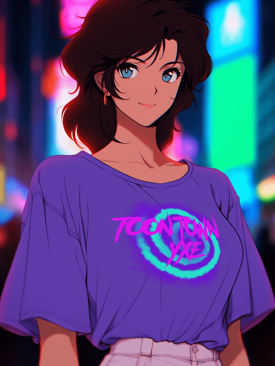 Psychedelic Neon Swirl Toon Town YXE product image (1)