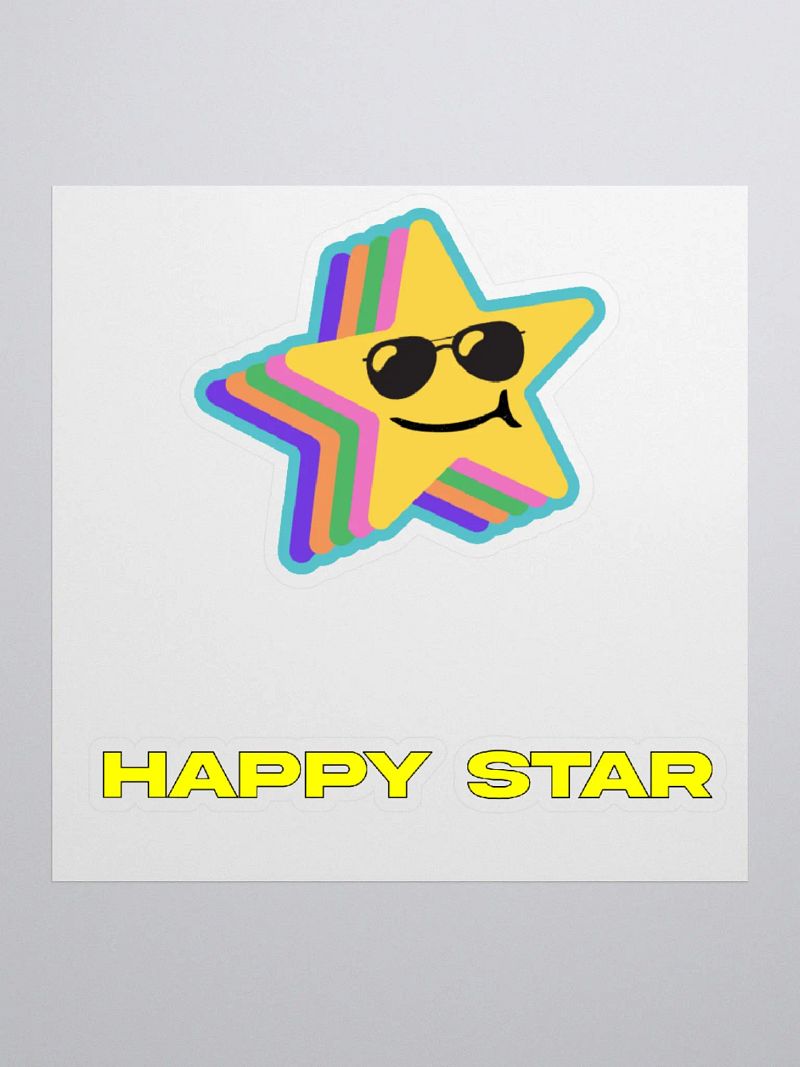 Happy Star Stickers