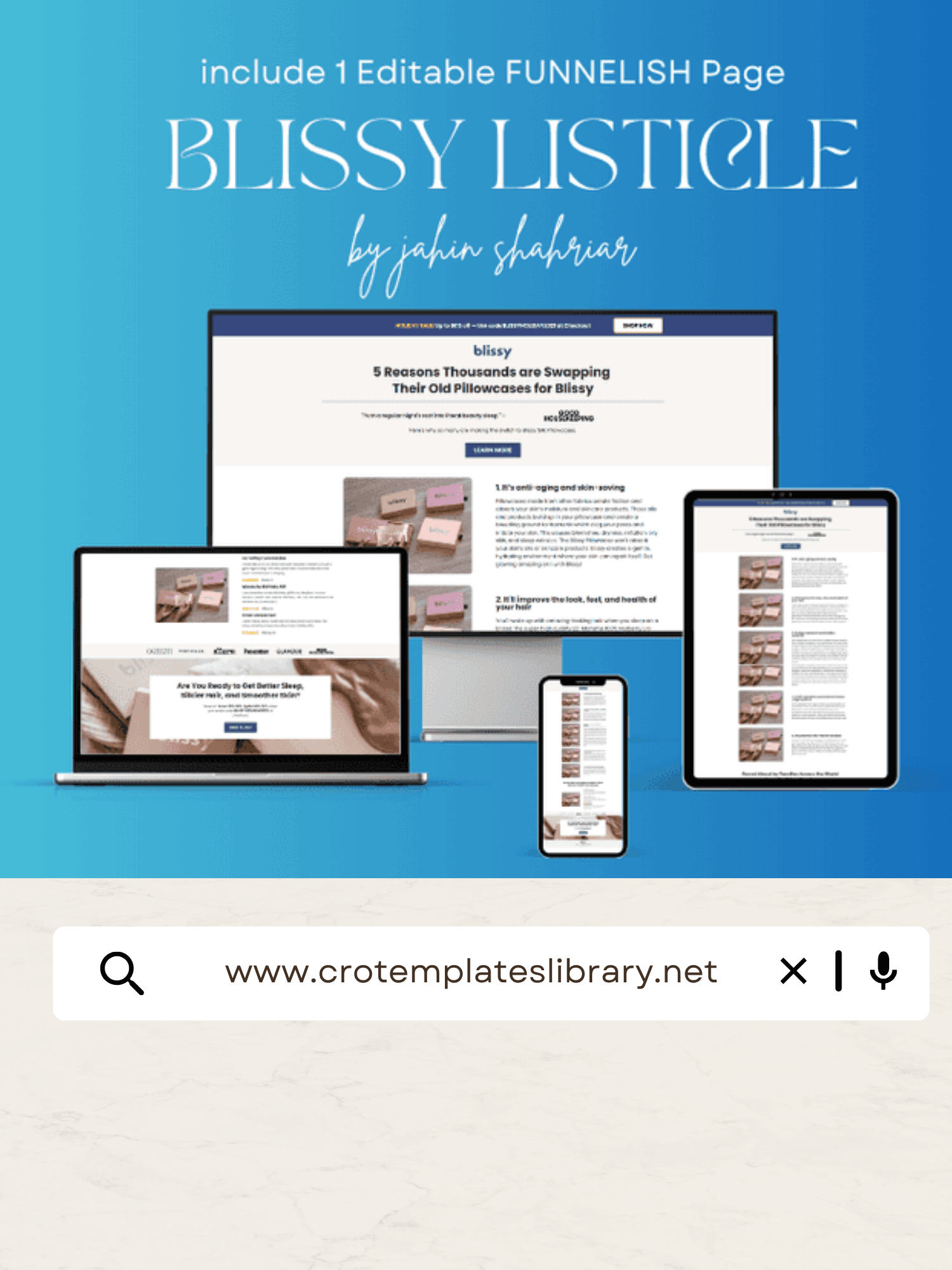 Blissy Listicle Funnelish Template product image (1)