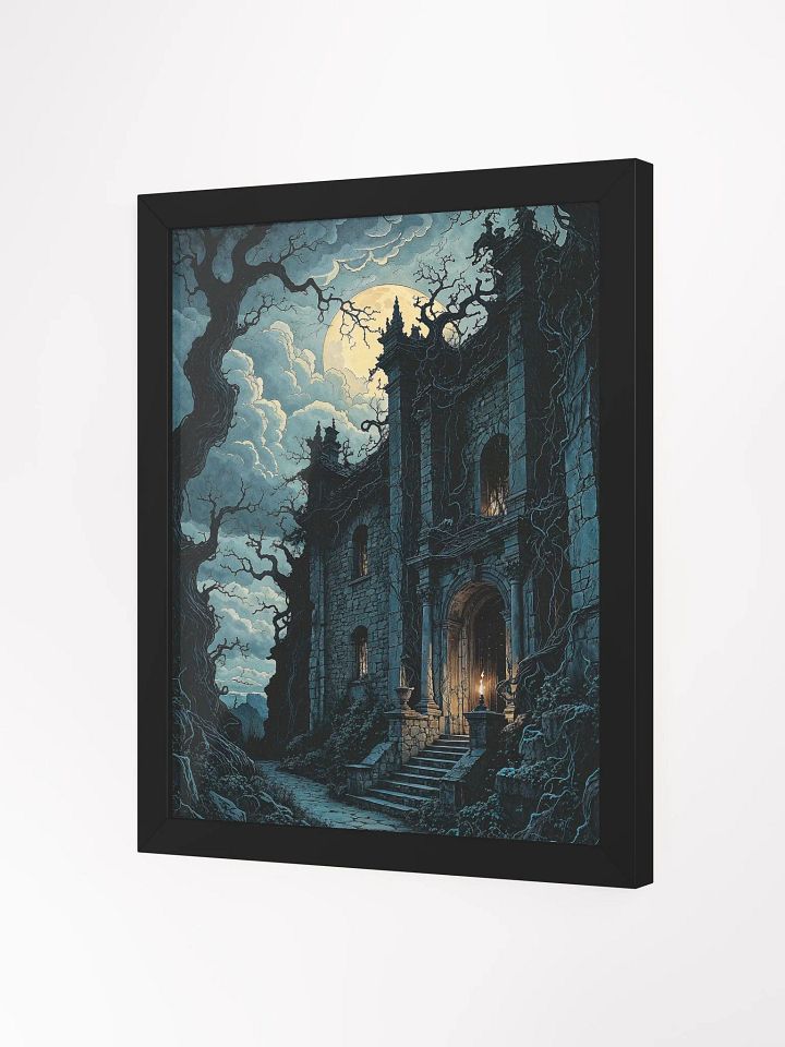 Gothic Moonlit Manor Framed Print product image (7)