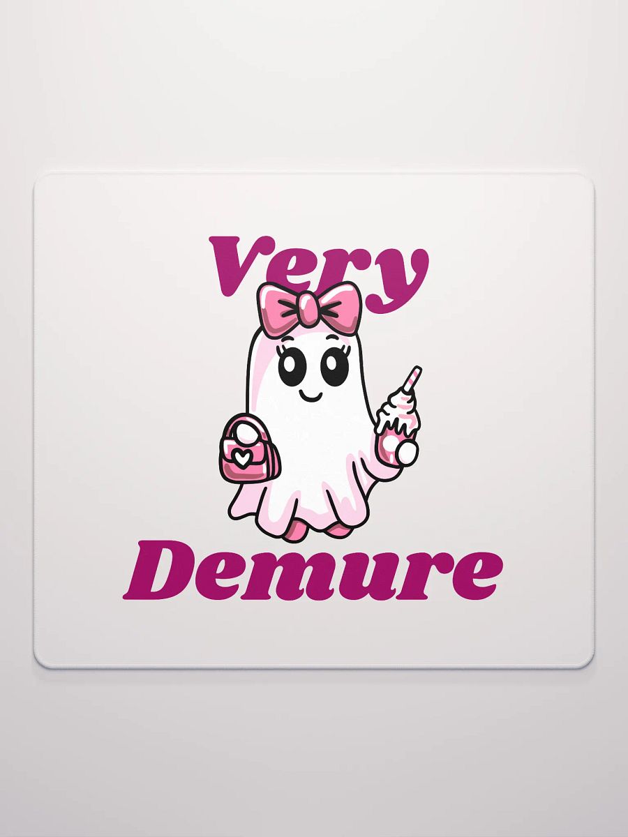 Very Demure Cute Ghost Gaming Mouse Pad product image (1)